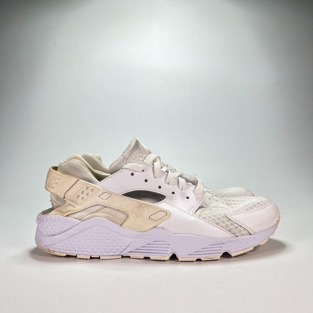 Nike Air Huarache Run Ultra White Running Shoes Sneakers 318429-111 Mens Size 11